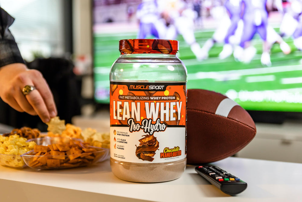 Nutrition label for MuscleSport Lean Whey Revolution protein powder