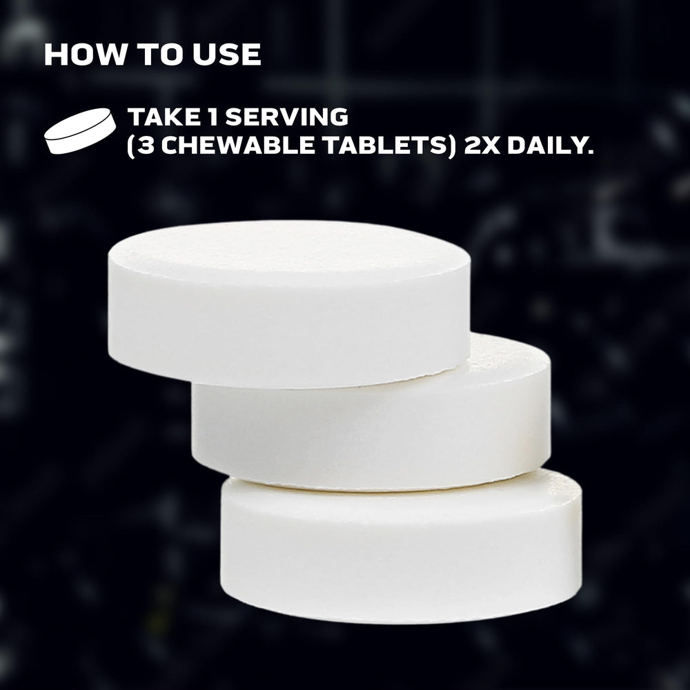 Product label graphic highlighting 90 servings and Creapure monohydrate