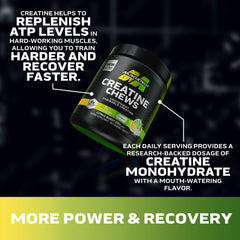 On-the-go MuscleTech Creatine Chews in hand, no shaker required