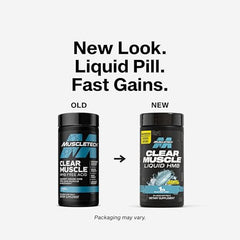 Close-up of Muscletech Clear Muscle bottle label