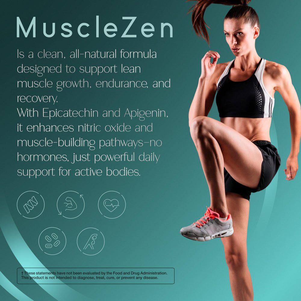 MuscleZen capsules in bottle (180-count)