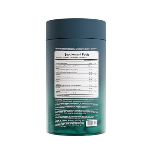 Back label of MuscleZen bottle with usage instructions