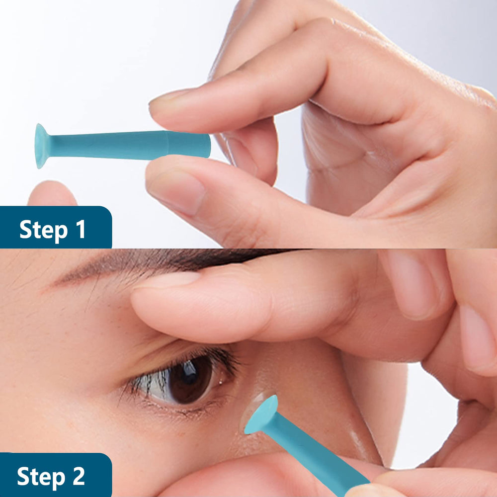 Blue MUSHENJI lens remover tool removing a lens with moistened surface