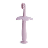 Main image of Mushie Flower Toddler Training Toothbrush Soft Lilac