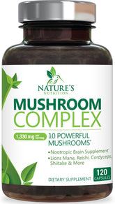 Mushroom Brain Supplement bottle with 120 capsules