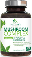 Mushroom Brain Supplement bottle with 120 capsules