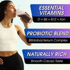 Mushroom cacao organic blend packaging and jar