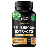 High-potency mushroom capsule blend with 2000 mg per serving