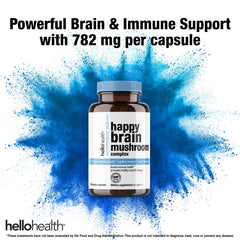 Happy Brain Mushroom Complex capsules bottle