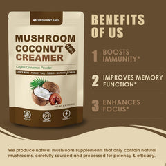 Mushroom Coconut Creamer highlighting Ceylon Cinnamon