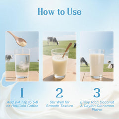 Gluten-free and non-GMO badge on creamer packaging