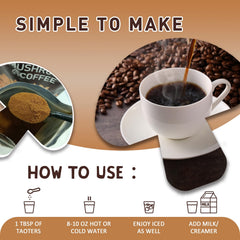 Additional front view of 180g mushroom coffee package