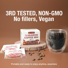 Diet-friendly: vegan, keto, paleo, gluten-free with 100% mushroom fruiting bodies