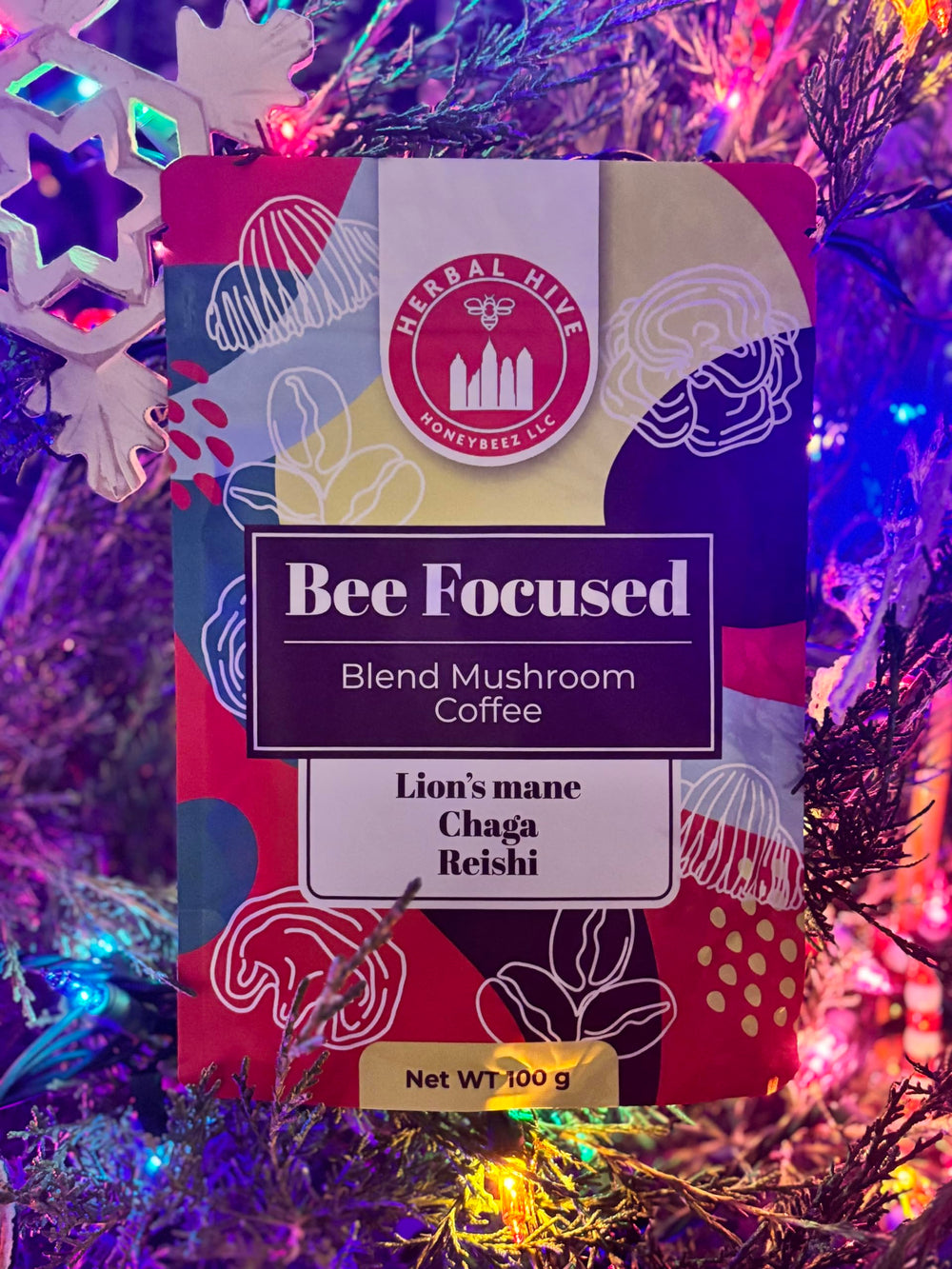 Label highlighting Non-GMO and vegan claims