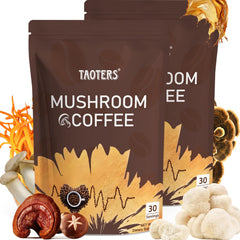 Mushroom coffee box with six adaptogenic mushrooms