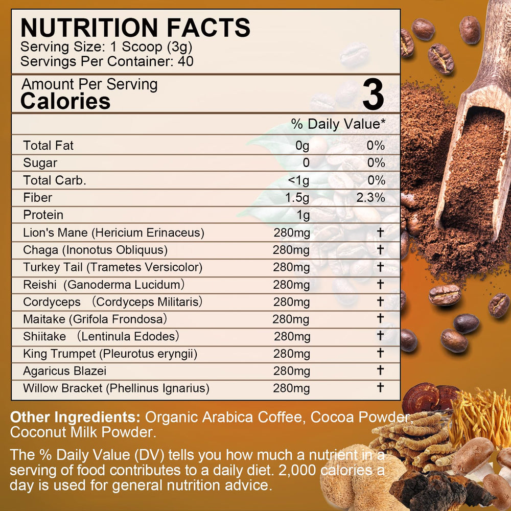 Ready-to-brew mushroom coffee cup