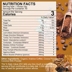 Ready-to-brew mushroom coffee cup