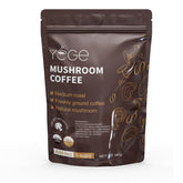 Mushroom coffee blend with Cordyceps, Reishi, Lion's Mane, Shiitake, Turkey Tail, and King Trumpet