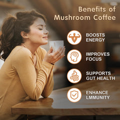 Immunity and digestion support from mushroom coffee blend