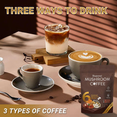 King Trumpet mushroom in coffee blend