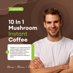 Serving suggestion: prepared mug of mushroom coffee.