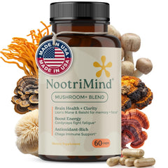 Organic Mushroom Complex featuring Lion's Mane, Reishi, and Cordyceps