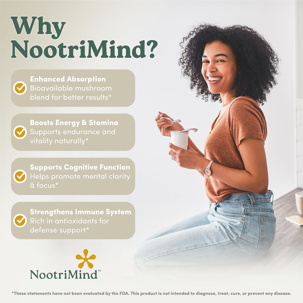 Assorted organic mushrooms in a capsule formula