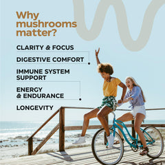 Close-up of Mushroom Gummies ingredients label