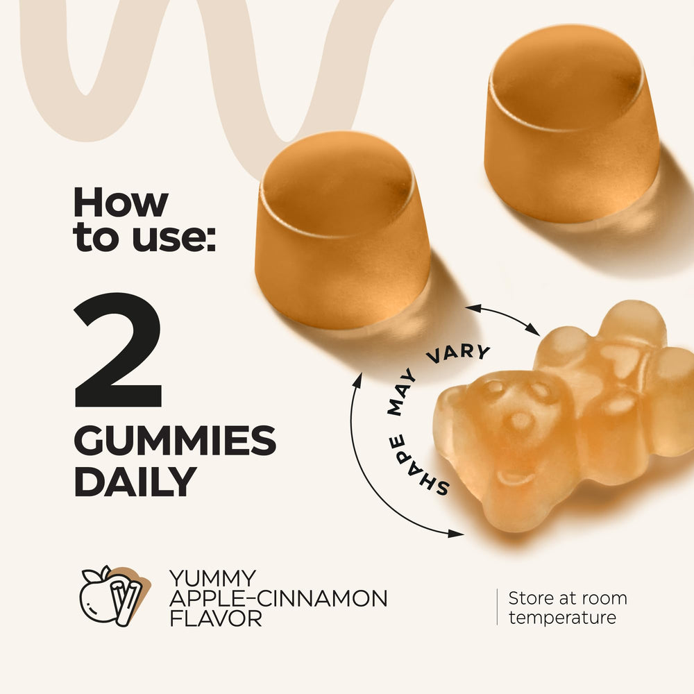 Lion's Mane mushroom illustration on gummies