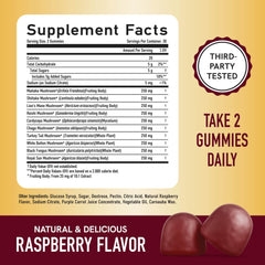 Adults taking mushroom gummies for cognitive and immune support