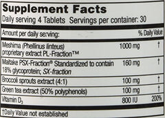Label showing 120-count and Made in the USA