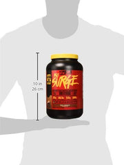 Mutant ISO Surge ingredients label highlighting pure whey protein formula