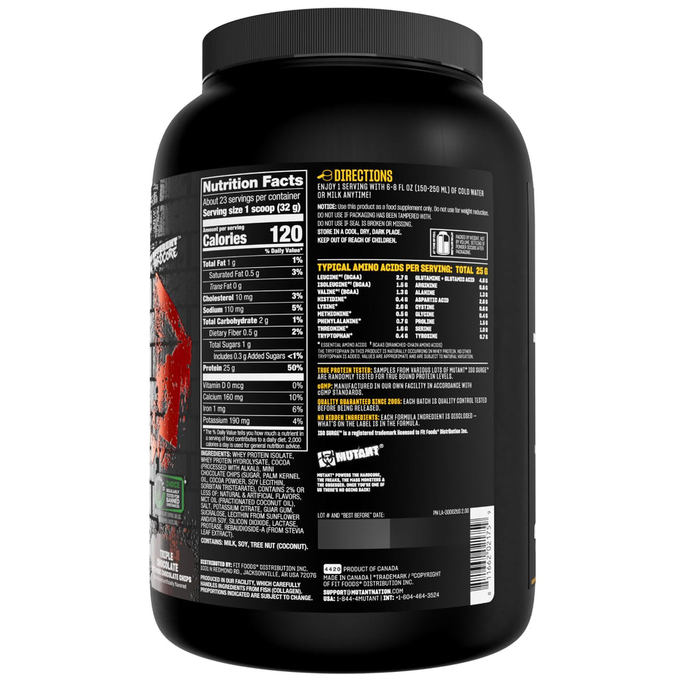 Mutant ISO Surge pure ingredients banner illustrating clean nutrition