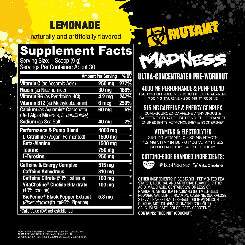 Mutant Madness iced lemonade glass looks refreshing for an endurance-focused workout