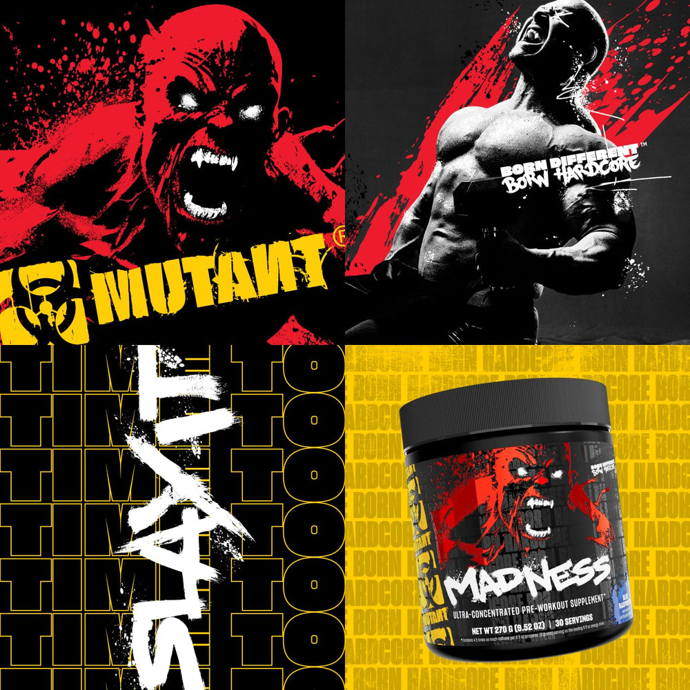 Mutant Madness ready for stacking with Geaar or BCAA 9.7 in workouts.