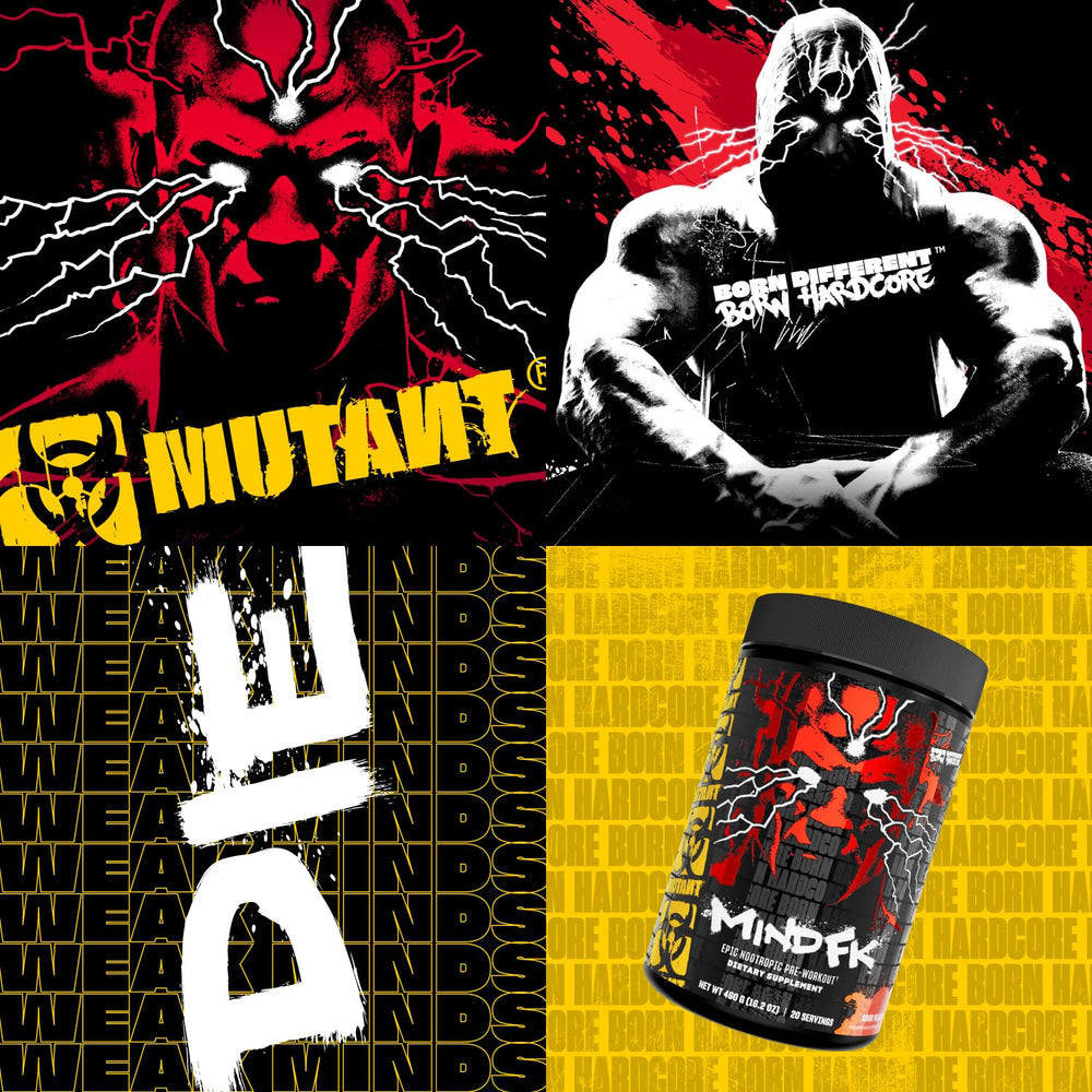 Mutant Mind FK ingredient blend infographic emphasizing focus and flow