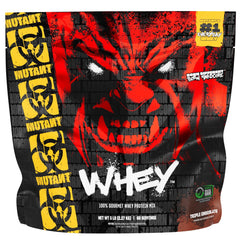 Mutant Whey tub front triple chocolate for post-workout protein boost