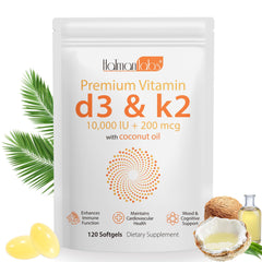 Bottle of MXCZBSM Vitamin D3 K2 Softgel