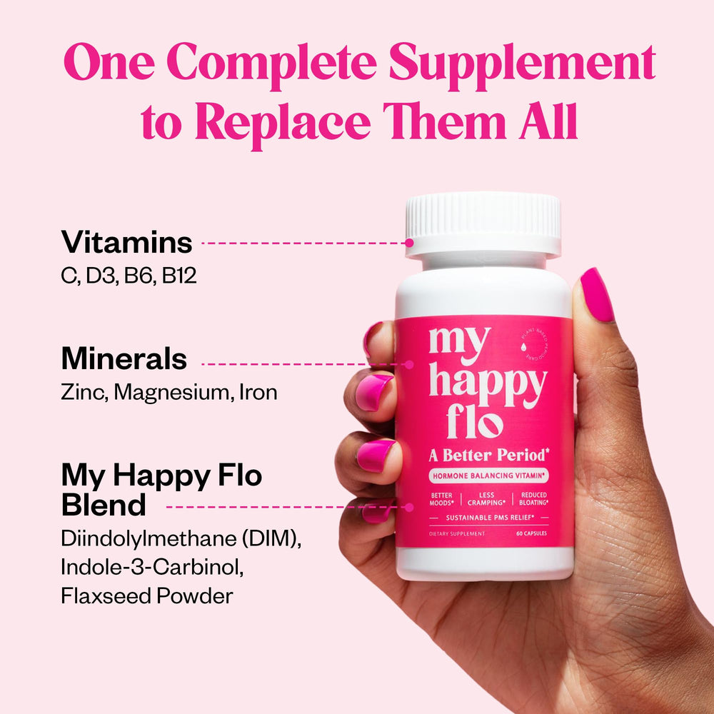 PMS vitamins and minerals infographic