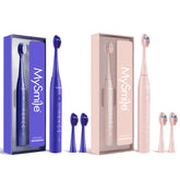 MySmile DY 156 electric toothbrush pink and blue front view