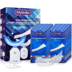 MySmile teeth whitening kit with 14 treatments and 28 LED lights