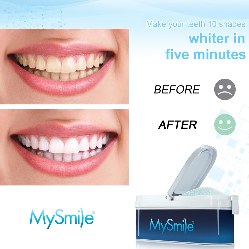 Gentle circular brushing with MySmile powder