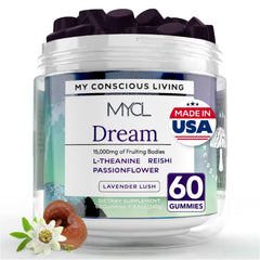 MYCL Dream Mushroom Gummies - 500mg blend with Reishi and L-Theanine