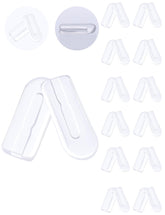 MYCOURAG 12x5mm silicone nose pads for eyeglasses - front view, 10-pair package