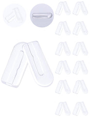 MYCOURAG 12x5mm silicone nose pads for eyeglasses - front view, 10-pair package