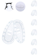 MYCOURAG screw in silicone rubber nose pads 14x7x2mm close up