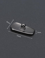 Replacement silicone nose pads for Oakley Wiretap 2.0 and related models - side view