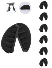 MYCOURAG silicone nose pads 9x18mm black, 6-pair package