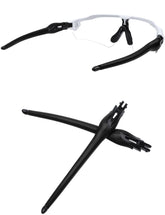 MYCOURAG replacement temples for Oakley Radar EV Path/Pitch/Advancer sunglasses in black, front view