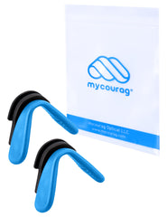 MYCOURAG sky blue silicone nose pads for Pit Viper 2000 sunglasses - pair 1